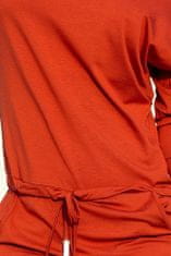 Numoco Dámske šaty 13-84, červeno-oranžová, XS