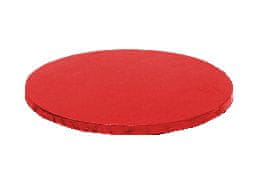 Decora Okrúhla podložka pod tortu červená 30 × 1,2 cm
