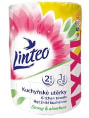 LINTEO Kuchynské utierky LINTEO XXL - 2-vrstvové - biele - 1 kotúč