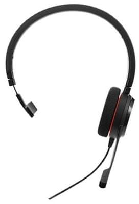 Jabra Evolve 20, Mono call centrum kvalitný zvuk potlačenie šumu plug and play