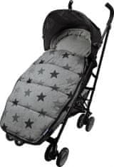 Dooky Footmuff vel. L Grey Stars DeLuxe