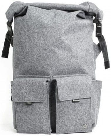 PKG Concord Laptop Backpack 15" PKG-CONCORD-WOOL, sivá vlna