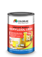 COLORLAK Akrylcol Lesk V-2046, čierna C1999, 0,6 l