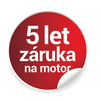 5 rokov predĺžená záruka na motor vysávača