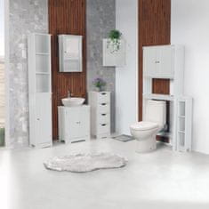 KONDELA Kúpeľňová skrinka pod umývadlo Atene Typ 3 - biela