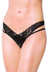 SoftLine Erotické nohavičky 2438 black + Nadkolienky Gatta Calzino Strech, čierna, M/L