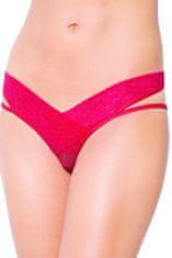 SoftLine Erotické nohavičky 2438 red + Nadkolienky Gatta Calzino Strech, červená, S/M