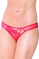 SoftLine Erotické tangá 2441 red + Nadkolienky Gatta Calzino Strech, červená, S/M