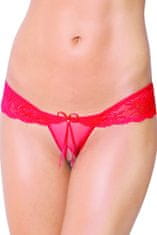 SoftLine Erotické tangá 2443 red + Nadkolienky Gatta Calzino Strech, červená, M/L