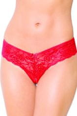 SoftLine Erotické tangá 2440 red + Nadkolienky Gatta Calzino Strech, červená, M/L