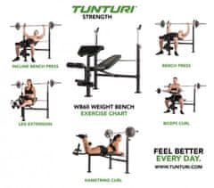 Tunturi Posilňovacia lavica WB60 Olympic Width Weight Bench