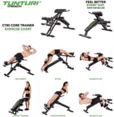 Tunturi Posilňovacia lavica CT80 Core trainer