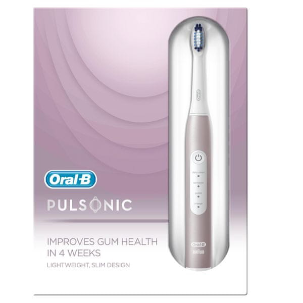 Oral-B Pulsonic Slim Luxe 4200 Rose Gold Ecom pack časovač