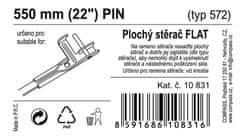 Compass Stierač FLAT BULK (PIN) 22"/550mm