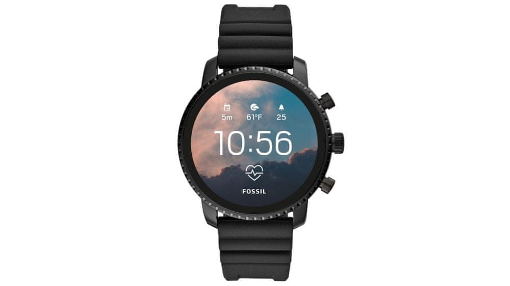 Fossil FTW4018 M Black/Black Silicone