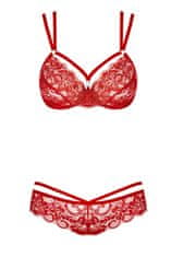 Obsessive Erotická súprava 860-SET red + Nadkolienky Gatta Calzino Strech, červená, S/M