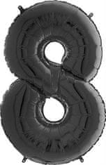 Grabo Nafukovací balónik číslo 8 čierny 66 cm