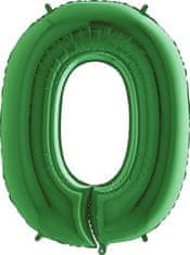 Grabo Nafukovací balónik číslo 0 zelený 102 cm extra veľký