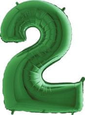 Grabo Nafukovací balónik číslo 2 zelený 102 cm extra veľký