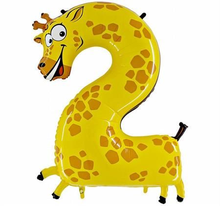 Grabo Nafukovací balónik žirafa číslo 2 pre deti 102 cm