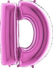 Grabo Nafukovací balónik písmeno D ružové 102 cm