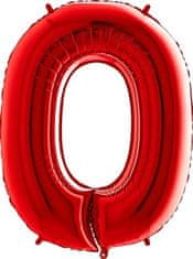 Grabo Nafukovací balónik číslo 0 červený 102 cm extra veľký