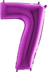 Grabo Nafukovací balónik číslo 7 fialový 102 cm extra veľký