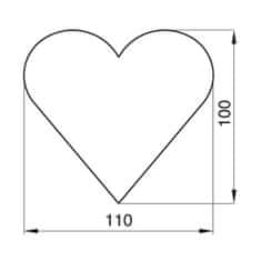 Smolík Vykrajovačka srdce 11 cm