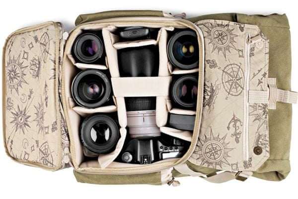 batoh na fotoaparát national geographic ee backpack m 5170 2-komorový samostatné vnútorné vrecko na dslr a csc objektívy notebook tablet statív odolné vonkajšie materiály všitá pláštenka bočné a vonkajšie vrecká všitá pláštenka