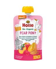 Bio Pear Pony 100% ovocné pyré hruška broskyňa maliny a špalda - 6 x 100g