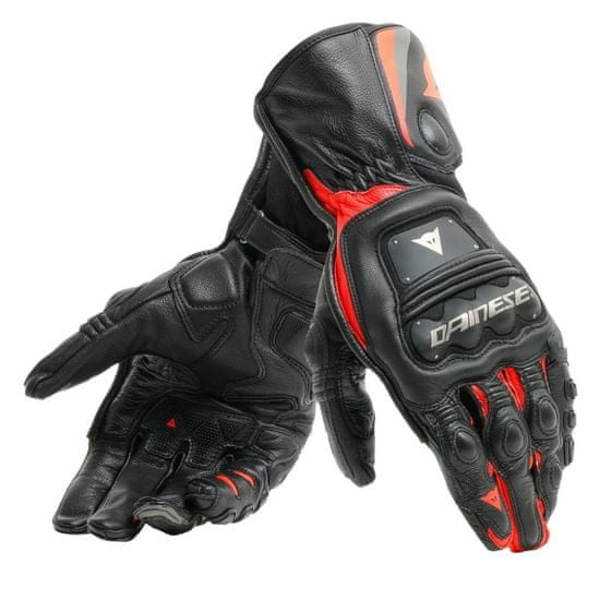 Dainese športové rukavice STEEL-PRO čierne/fluo-červené