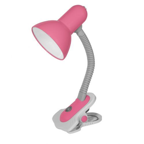 Kanlux Kanlux SUZI stolná lampa ružová HR-60-PK max.1x60W E27 s klipom 07153