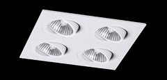 BPM BPM Vstavané svietidlo Aluminio Blanco, biela, 12LEDx3W, 230V 4215LED2.D40.3K