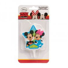 Dekora Sviečka na tortu Mickey a Minnie 7,5 cm