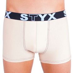 Styx Pánske boxerky športová guma béžové (G3) - veľkosť S