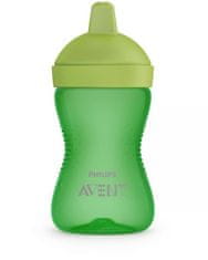 Philips Avent Hrnček 300 ml Grippy tvrdý náustok zelená