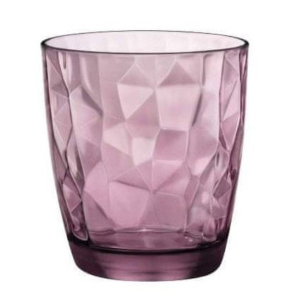 Bormiolli Poháre DIAMOND 300 ml fialová, 6 ks