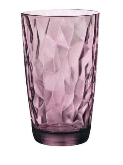 Bormiolli Poháre DIAMOND 470 ml fialová, 6 ks