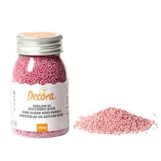 Decora Cukrové ozdoby mini perličky 1,5 mm ružové 100 g