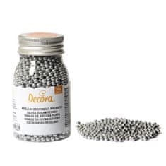 Decora Cukrové ozdoby perličky 4 mm strieborné 100 g