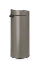 Brabantia Koš Touch Bin New, 30L - Platinová