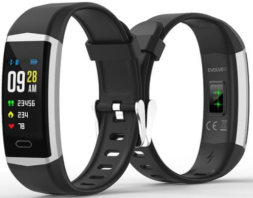 Fitness náramok Evolveo FitBand B5, tepová frekvencia, srdcová aktivita, monitorovanie spánku, spálené kalórie, kondícia