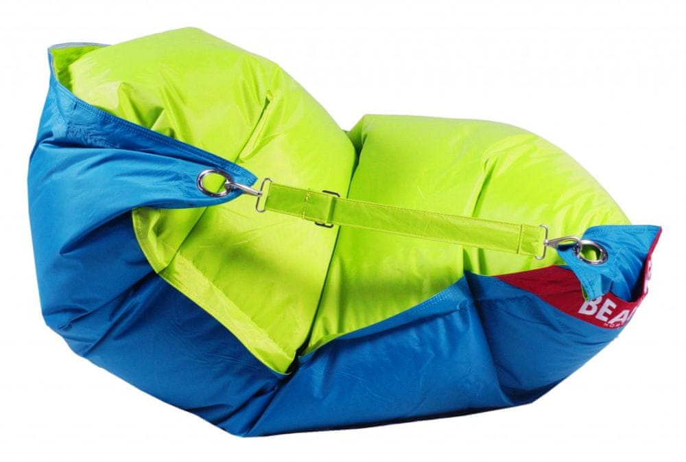 Beanbag Sedací vak 189x140 duo limet - turquoise