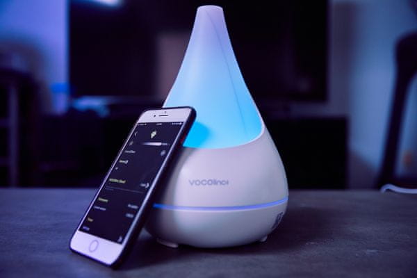 Chytrý difuzér a zvlhčovač vzduchu Vocolinc Smart Aróma Diffuser Flowerbud, Wi-Fi, ovládanie aplikáciou, online, ovládanie hlasom, Apple HomKit