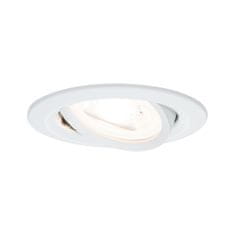 Paulmann Paulmann Vstavané svietidlo LED Nova kruhové 1x6,5W GU10 biela mat výklopné 3-krokové-stmievateľné 934.66 P 93466 93466