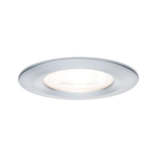 Paulmann Paulmann Vstavané svietidlo LED Nova kruhové 1x6,5W GU10 hliník brúsený nevýklopnou 3-krokové-stmievateľné 934.79 P 93479 93479