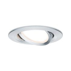 Paulmann Paulmann Vstavané svietidlo LED Nova kruhové 1x6,5W hliník brúsený výklopné 934.50 P 93450 93450