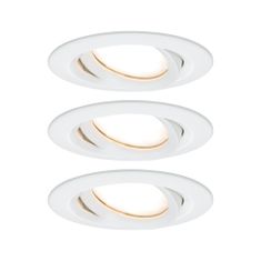 Paulmann Paulmann Vstavané svietidlo LED Nova Plus kruhové 3x6,8W biela mat výklopné stmievateľné 936.82 P 93682 93682