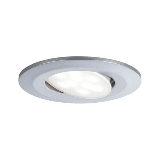 Paulmann Paulmann Vstavané svietidlo LED Calla kruhové 1x6,5W matný chróm výklopné 999.32 P 99932 99932