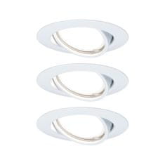 Paulmann Paulmann Vstavané svietidlo LED Base kruhové 3x5W biela výklopné 3-krokové-stmievateľné 934.27 P 93427 93427